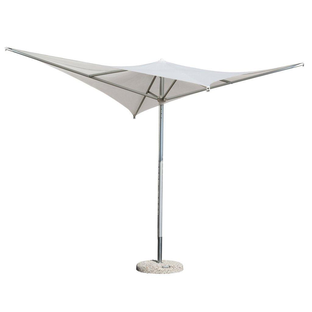 Parasoll Vela | midtstilt stang-Midtstilte parasoller-Scolaro-2x2-Grå taupe-Uten volanger-Kvalitetstid AS