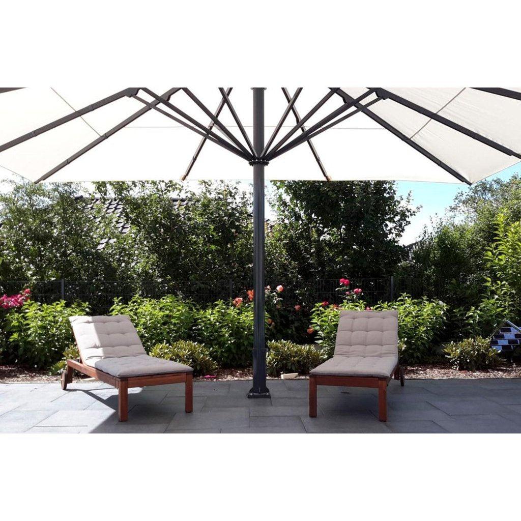 Parasollfot for nedstøping | For Uhlmann type TL / TLX / TXS / TX / TXV / Fx 110mm mast-Tilbehør-Uhlmann-26mm-TL, hengslet-Kvalitetstid AS