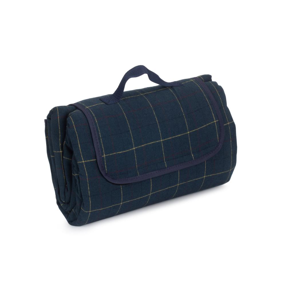Picnic-teppe i blå tweed-Piknikkurver-Willow Direct-Kvalitetstid AS