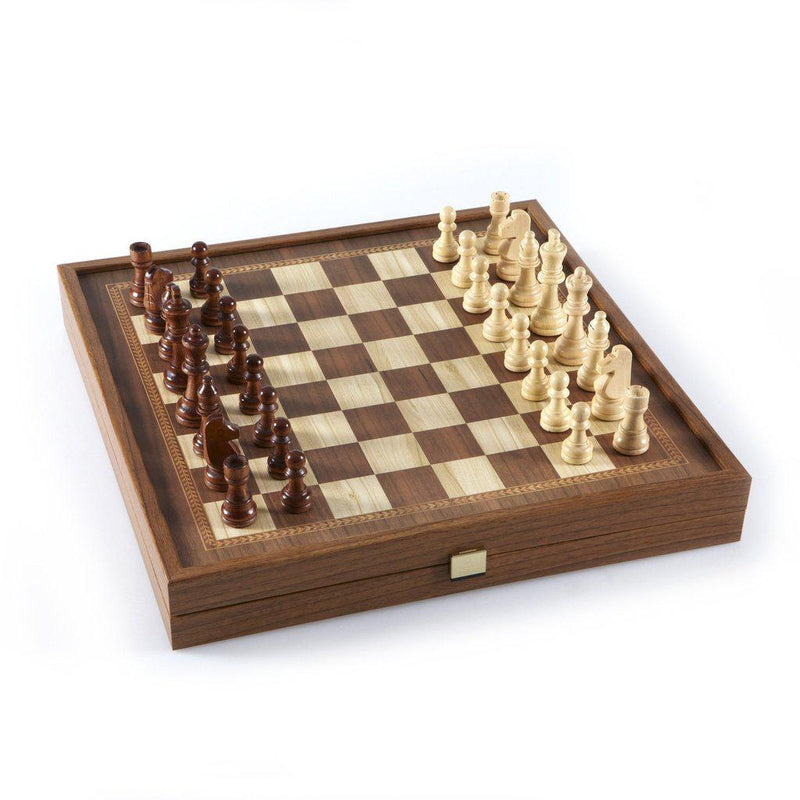 CLASSIC STYLE - 2 in 1 Combo Game - Chess/Backgammon (Large)-Combo Games-Manopoulos-Large-Kvalitetstid AS