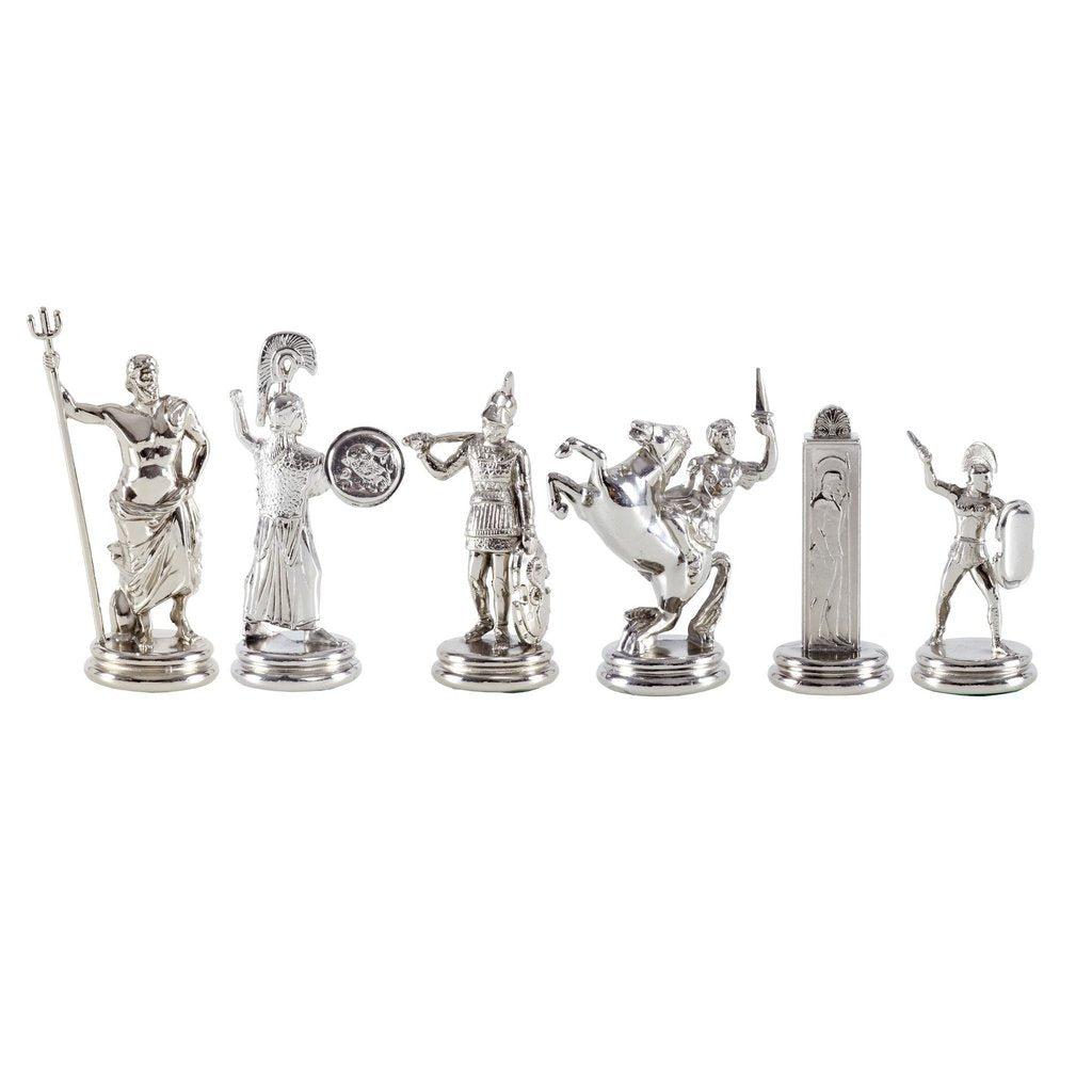GREEK MYTHOLOGY Chessmen (Extra Large) - Gold/Silver-Chess-Manopoulos-Extra-Large-Kvalitetstid AS