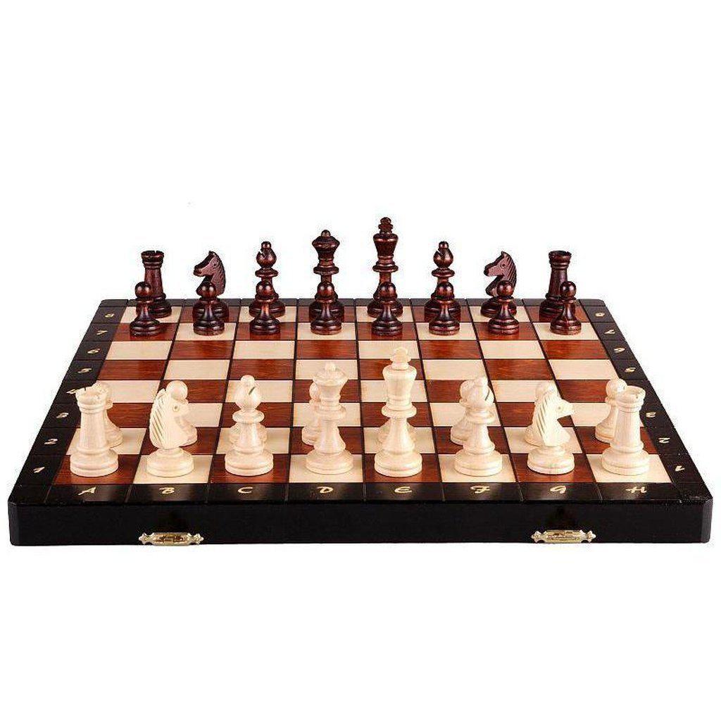 Sjakksett | Magnetisk brett -Stor-Bordspill-Sunrise Chess-Kvalitetstid AS