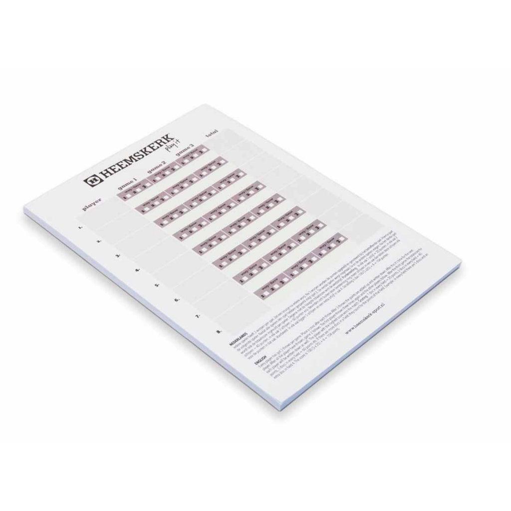 Sjoelbak notatblokk, poengberegning-Sjoelbak tilbehør-Heemskerk-Kvalitetstid AS