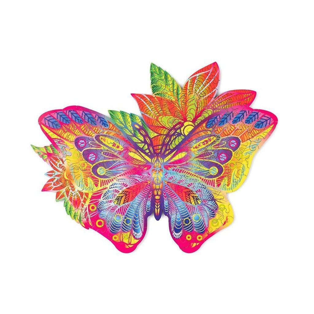 Jewel Butterfly - wooden colorful puzzle by WoodTrick.