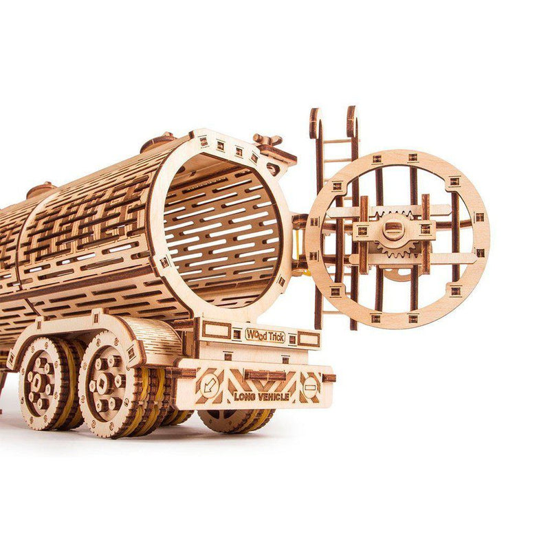 Tank Trailer - 3D mekanisk 3D byggesett i tre fra WoodTrick
