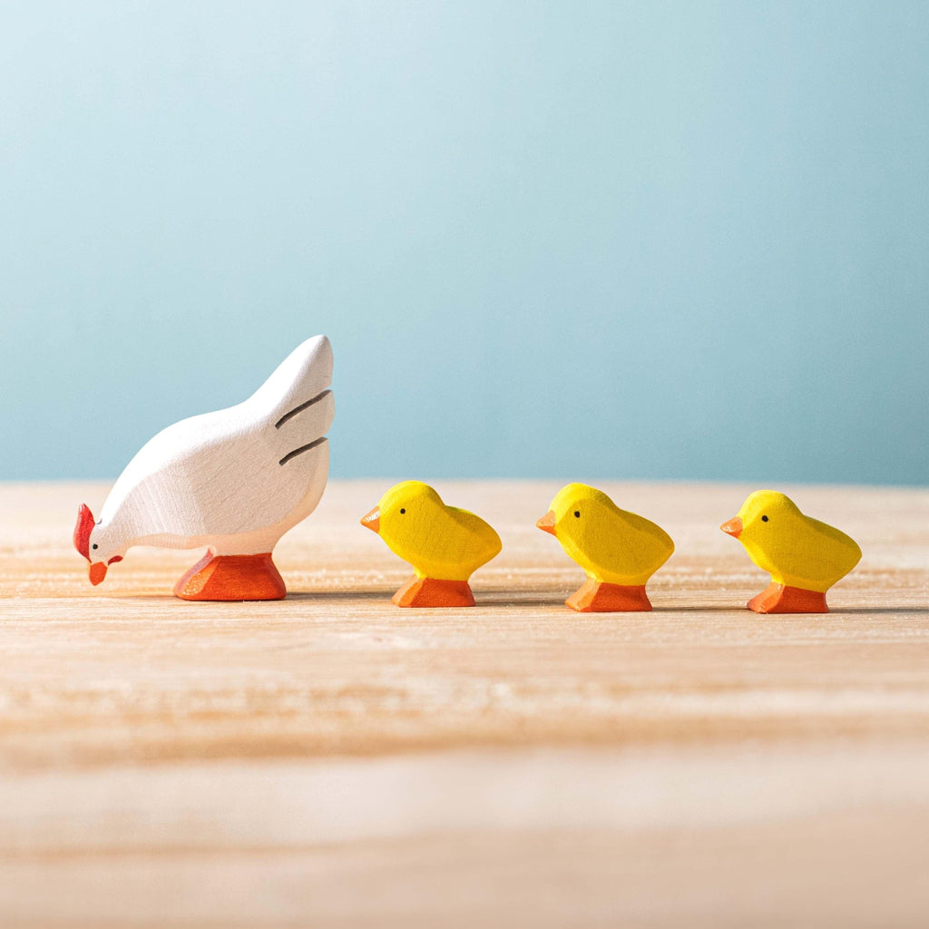 Trefigur - Høne hvit-Trefigur-Bumbu Toys-Kvalitetstid AS