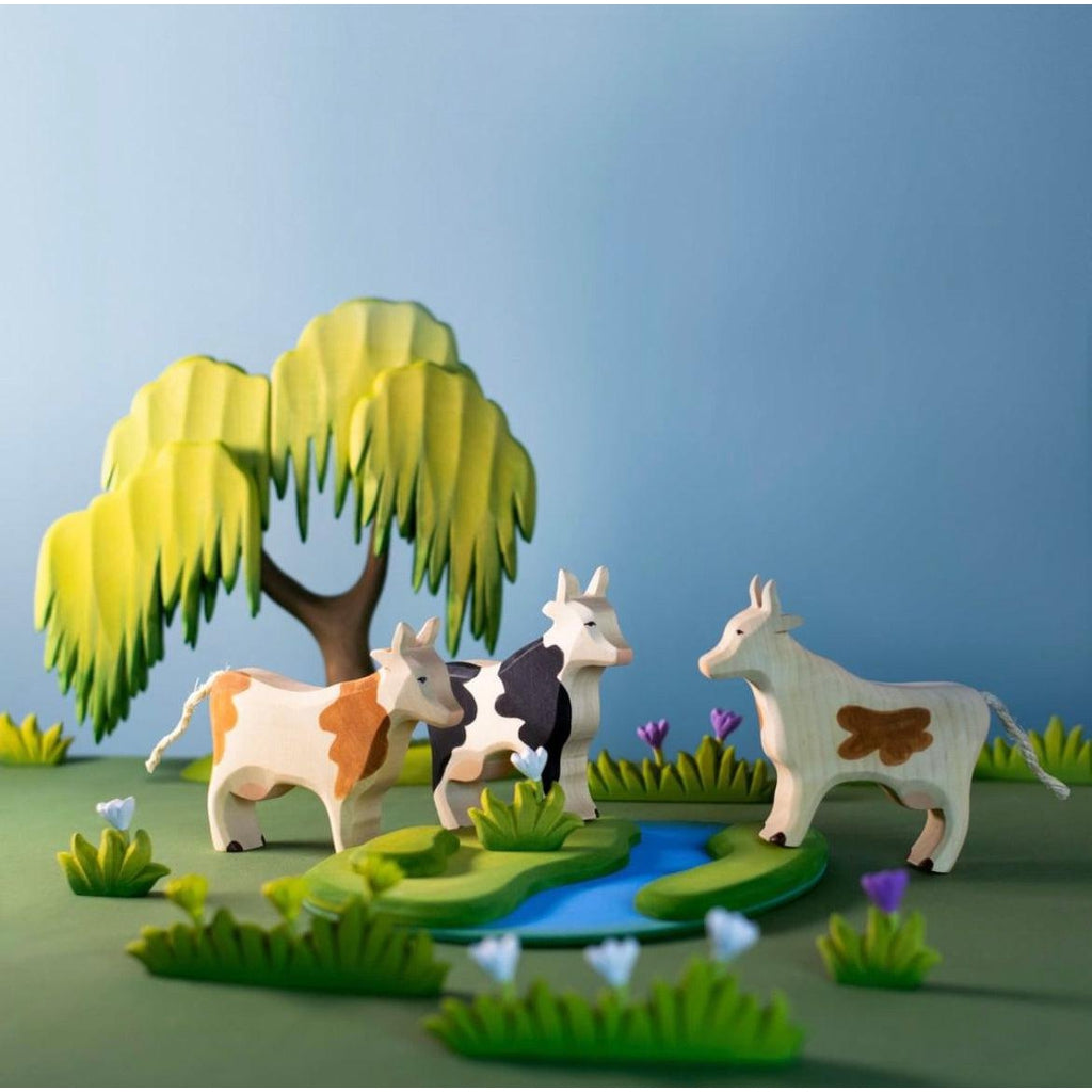 Trefigur - Ku svart/hvit-Trefigur-Bumbu Toys-Kvalitetstid AS