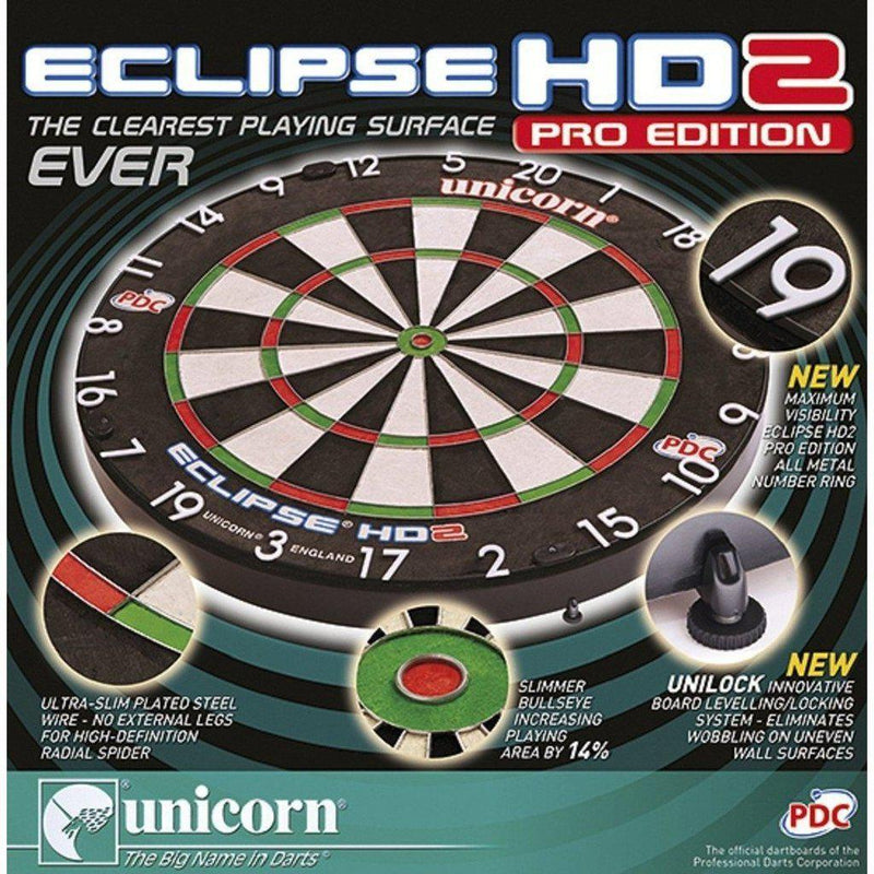 Unicorn Eclipse HD2 - TV Edition Profesjonelle Bristle Dartskive-Sport-Unicorn-Kvalitetstid AS