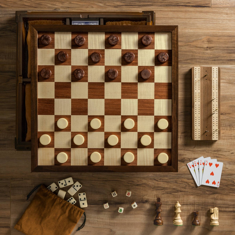 Chess 7-in-1 Heirloom Edition includes cards, dice & more-Sjakk-WS Game Company-Kvalitetstid AS