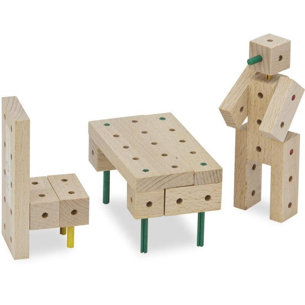 Explorer E099 Byggesett I Tre Fra Matador For Barn 5 År Og Oppover 99 Deler Med Hammer Og Tang Malbok Med 35 Byggidéer-Matador-Kvalitetstid AS