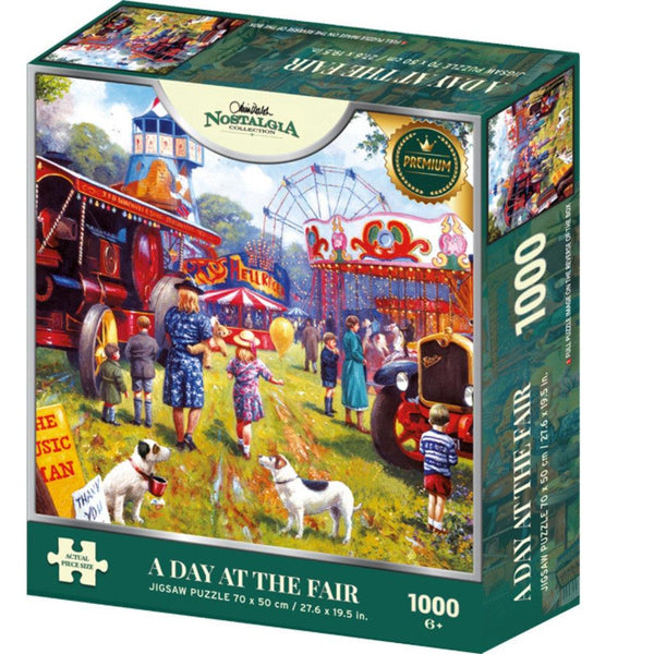 Puslespill | A Day At The Fair | Nostalgia | 1000-Puslespill-Kidicraft-Kvalitetstid AS