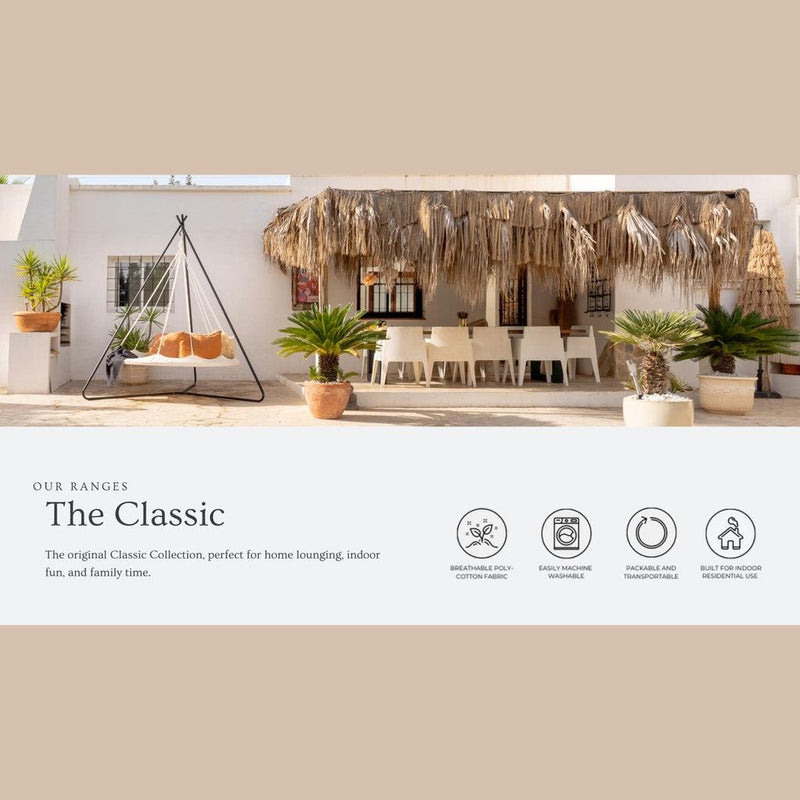 TiiPii Hengekøye | Classic-Hengekøyer-Tareo Group-1.5m (Medium)-Natur-Kvalitetstid AS