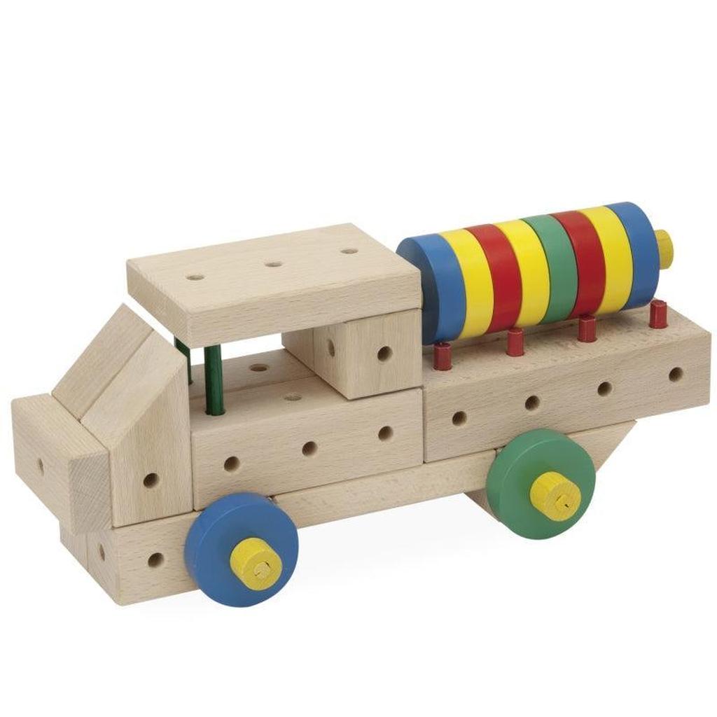 Maker M175 Byggesett Av Tre Fra Matador For Barn 3 År 175 Deler Kraftig Hammer Tang Kile Inkludert 78 Byggeideer-Matador-Kvalitetstid AS