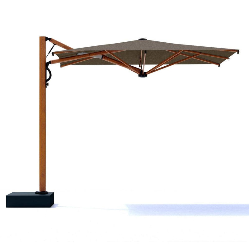 Parasoll Astro | m/sidearm | Timber-Parasoller-Scolaro-3x3-Natur-Timber-Kvalitetstid AS