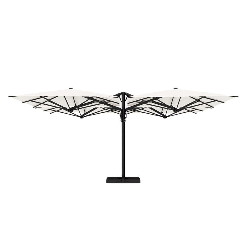Parasoll Astro Quattro | midtstilt stang-Parasoller-Scolaro-6x6-Hvit-Carbon-Kvalitetstid AS