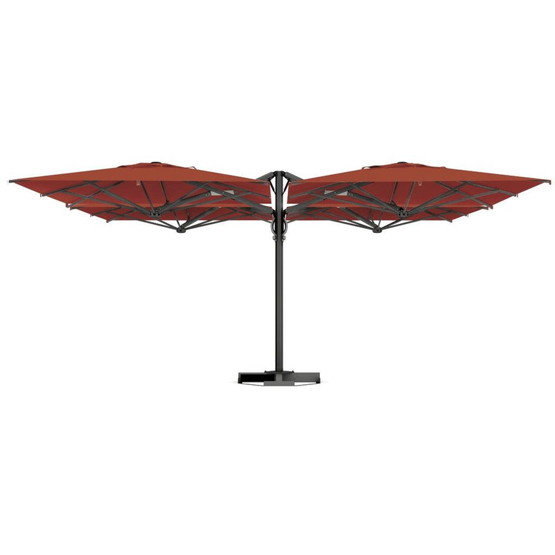 Parasoll Astro Quattro | midtstilt stang-Parasoller-Scolaro-6x6-Terracotta-Carbon-Kvalitetstid AS