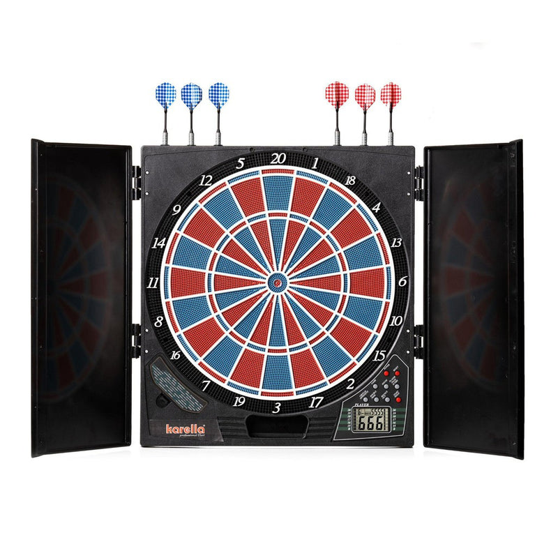 Dartskap | m/ Elektronisk dartskive og dartpiler | CB-25-Dart skap-Karella-Kvalitetstid AS