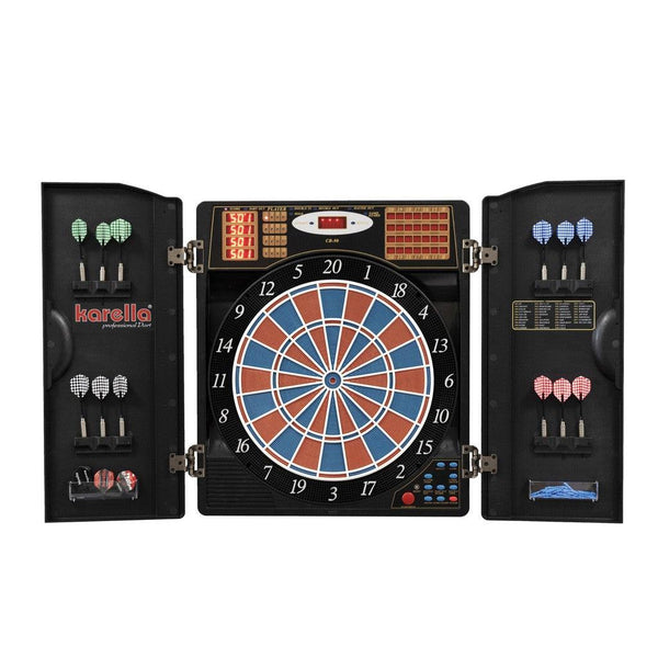 Dartskap | m/ Elektronisk dartskive og dartpiler | CB-90-Dart skap-Karella-Kvalitetstid AS