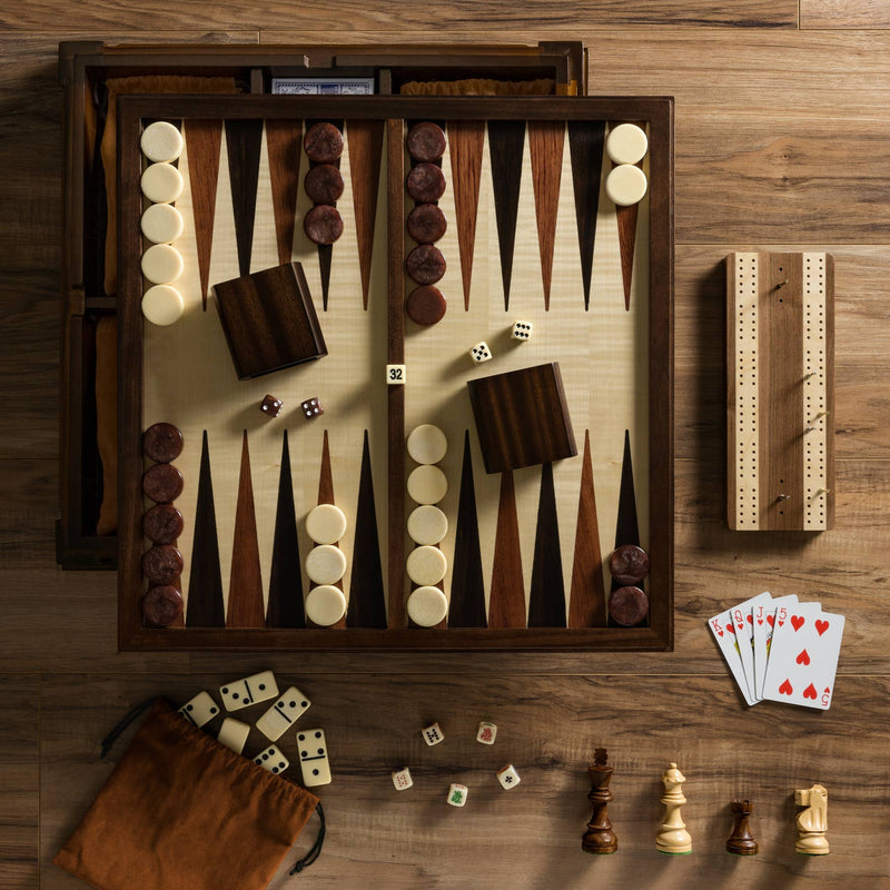 Chess 7-in-1 Heirloom Edition includes cards, dice & more-Sjakk-WS Game Company-Kvalitetstid AS