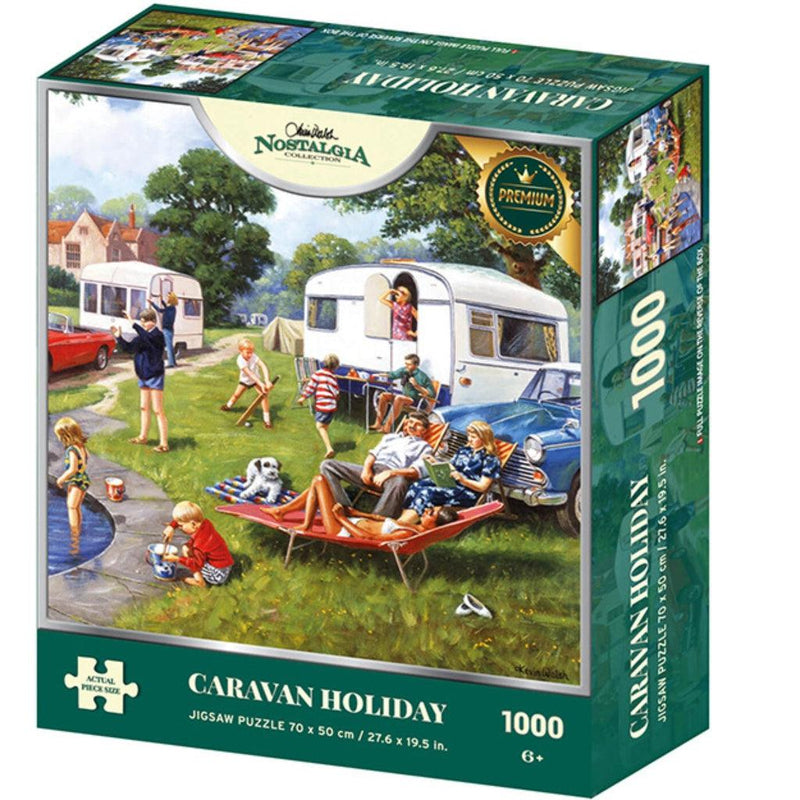 Puslespill | Caravan Holiday | Nostalgia | 1000-Puslespill-Kidicraft-Kvalitetstid AS