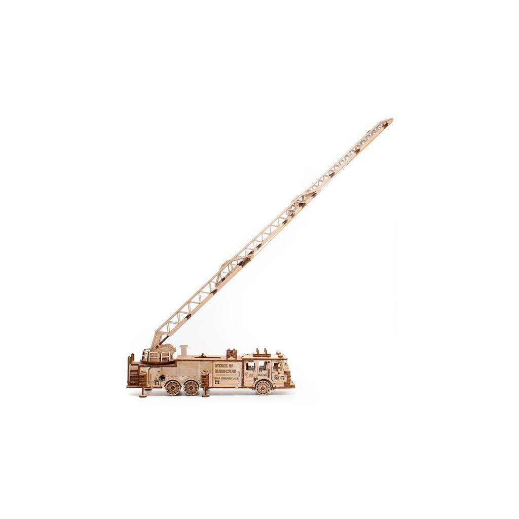 Brannbil | Fire Truck-Byggesett - mekaniske-Eco-Wood-Art-Kvalitetstid AS
