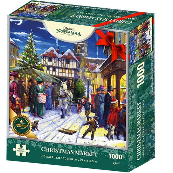 Puslespill | Christmas Market | Nostalgia Christmas Edition | 1000-Puslespill-Kidicraft-Kvalitetstid AS