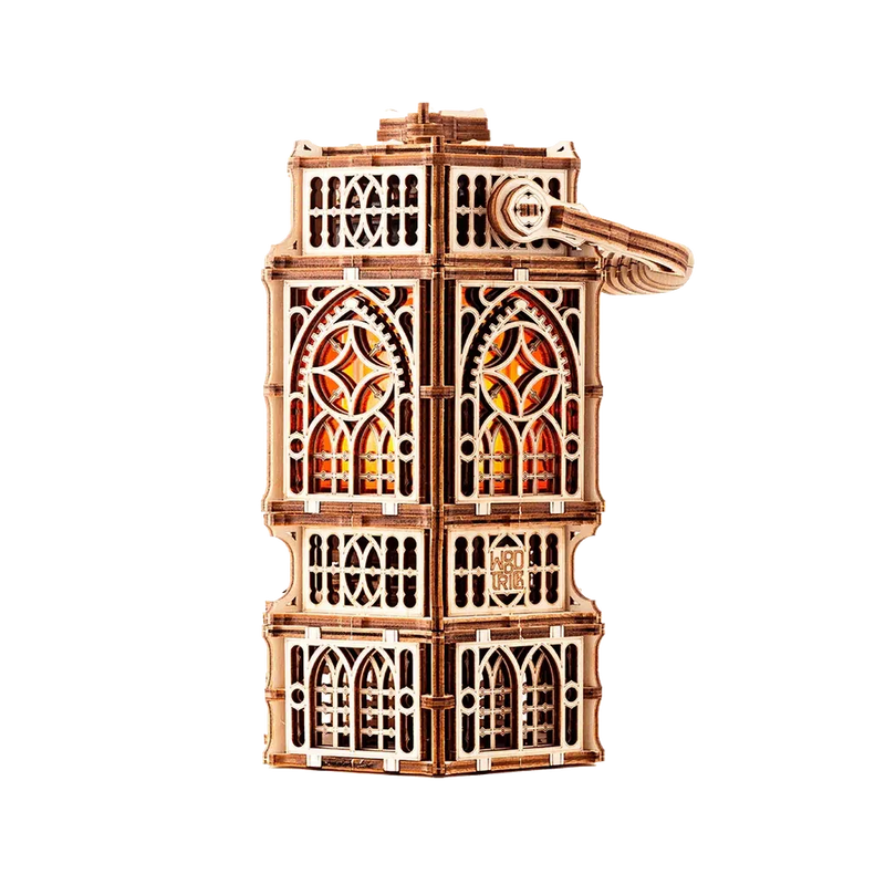 Antikk lanterne | Antique Lantern-Byggesett - mekaniske-Wood Trick-Kvalitetstid AS