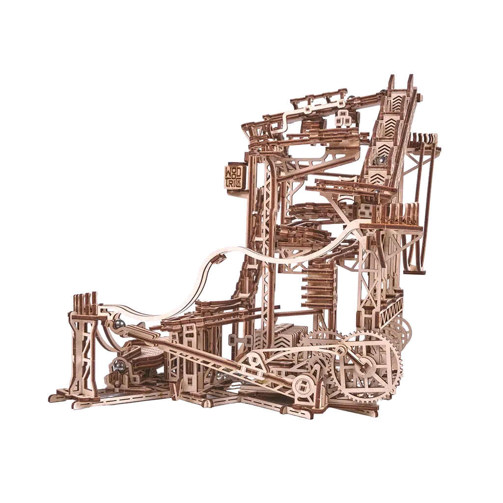 Spiral marble run | Klinkekulebane-Byggesett klinkekulebaner-Wood Trick-Kvalitetstid AS