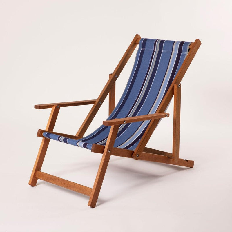 Fluktstol m/armlener| Vevd bomull-Fluktstoler-Southsea Deckchairs-WC94-Kvalitetstid AS