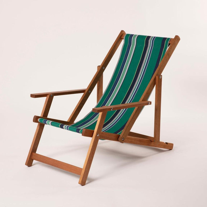 Fluktstol m/armlener| Vevd bomull-Fluktstoler-Southsea Deckchairs-WC93-Kvalitetstid AS