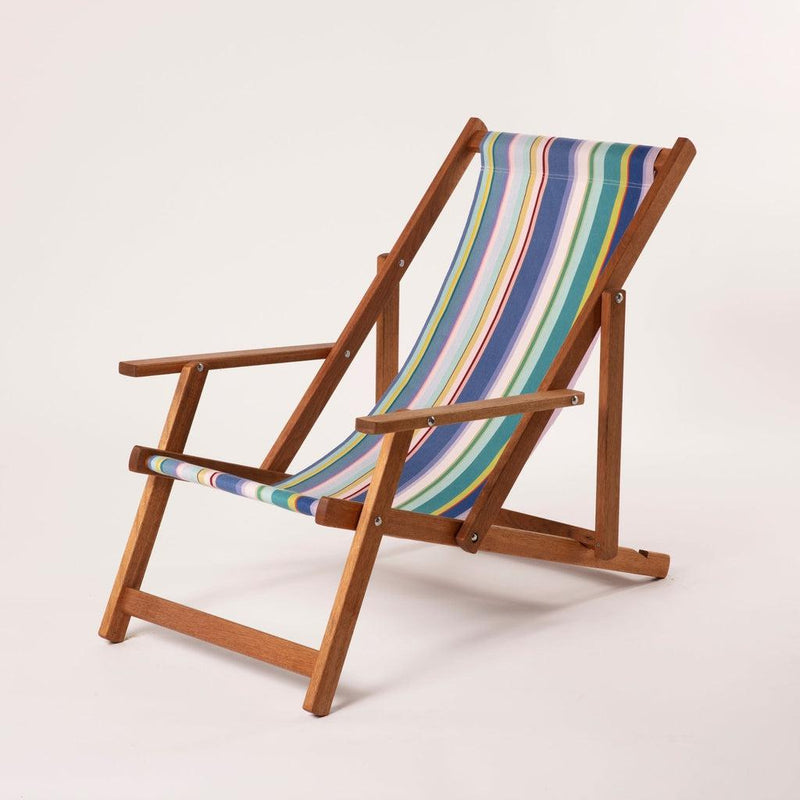 Fluktstol m/armlener| Vevd bomull-Fluktstoler-Southsea Deckchairs-WC92-Kvalitetstid AS
