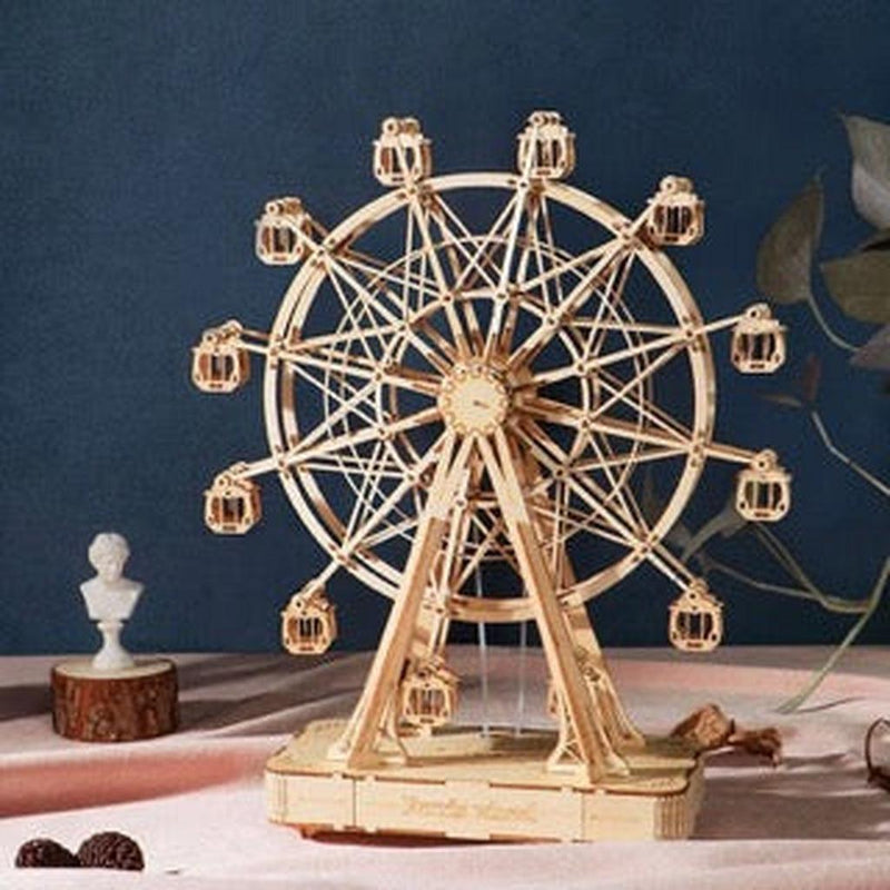 Ferris Wheel | Pariserhjul med musikkboks-Byggesett - mekaniske-Robotime-Kvalitetstid AS