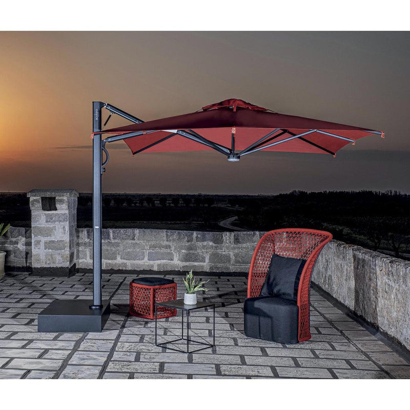 Parasoll Astro | m/sidearm | Carbon-Parasoller-Scolaro-3x3-Natur-Kvalitetstid AS