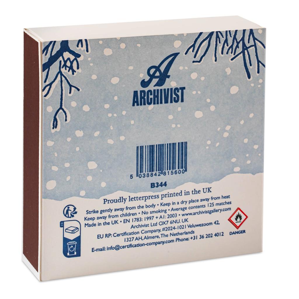 Kvadratisk Sikkerhetsfyrstikker Med Fuglhus Og Snødekorerte Gren Unik Julegave Til Samlere Og Håndarbeidsentusiaster-Archivist Gallery | Europe-Kvalitetstid AS