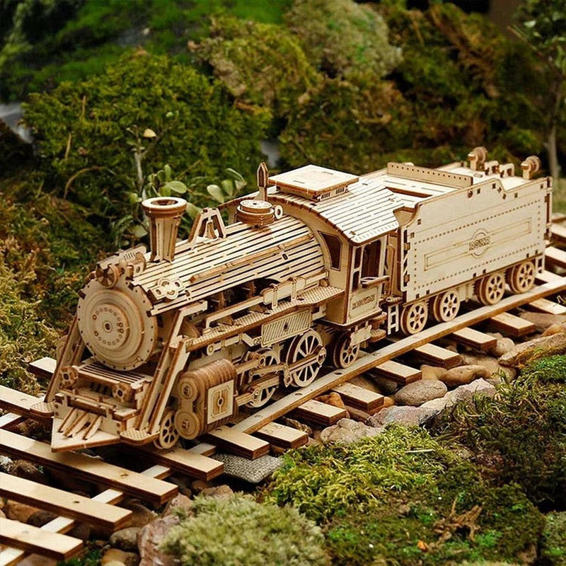 Prime Steam Express | Damplokmotiv-Byggesett - mekaniske-Robotime-Kvalitetstid AS