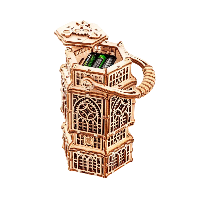 Antikk lanterne | Antique Lantern-Byggesett - mekaniske-Wood Trick-Kvalitetstid AS