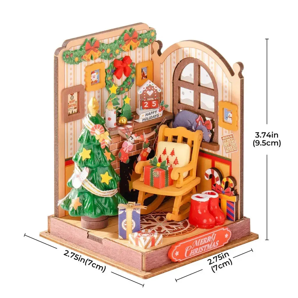 Jul ved Peisen | Christmas Fireplace-Robotime-Kvalitetstid AS
