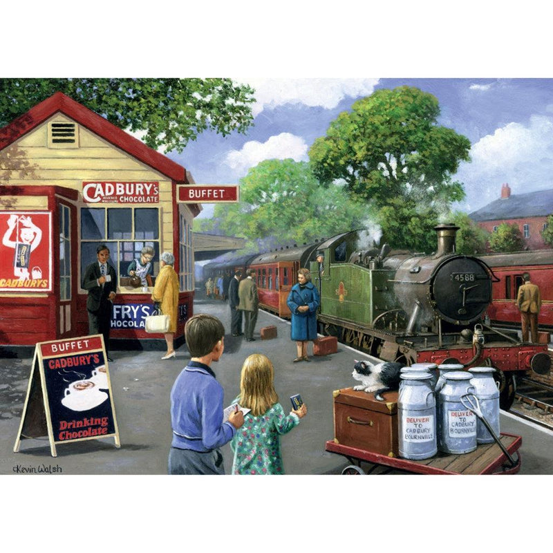 Puslespill | Station Buffet | Nostalgia | 1000-Puslespill-Kidicraft-Kvalitetstid AS