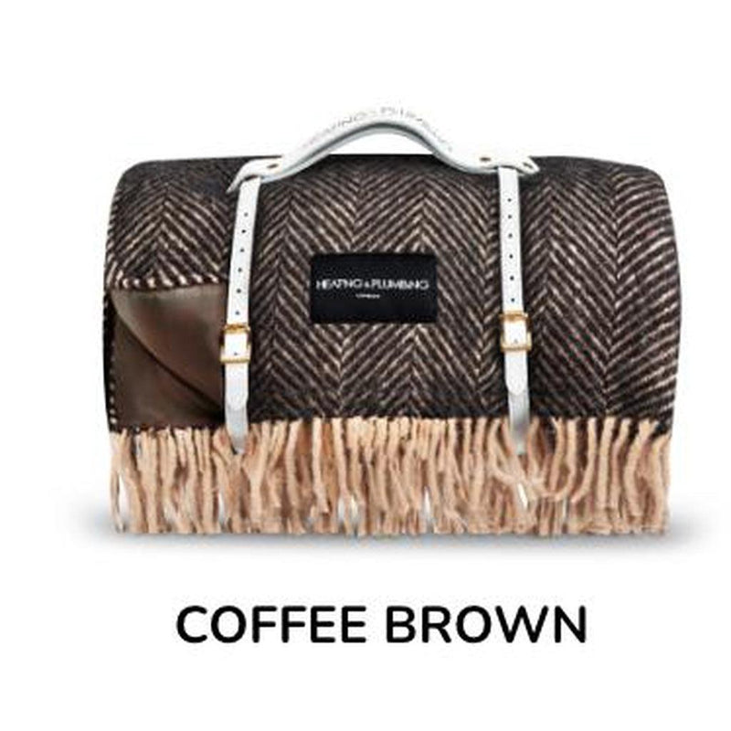 Vanntett piknikteppe | PURE NEW WOOL-Pikniktepper-Heating & Plumbing-Coffee brown-Kvalitetstid AS