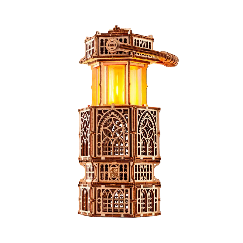 Antikk lanterne | Antique Lantern-Byggesett - mekaniske-Wood Trick-Kvalitetstid AS
