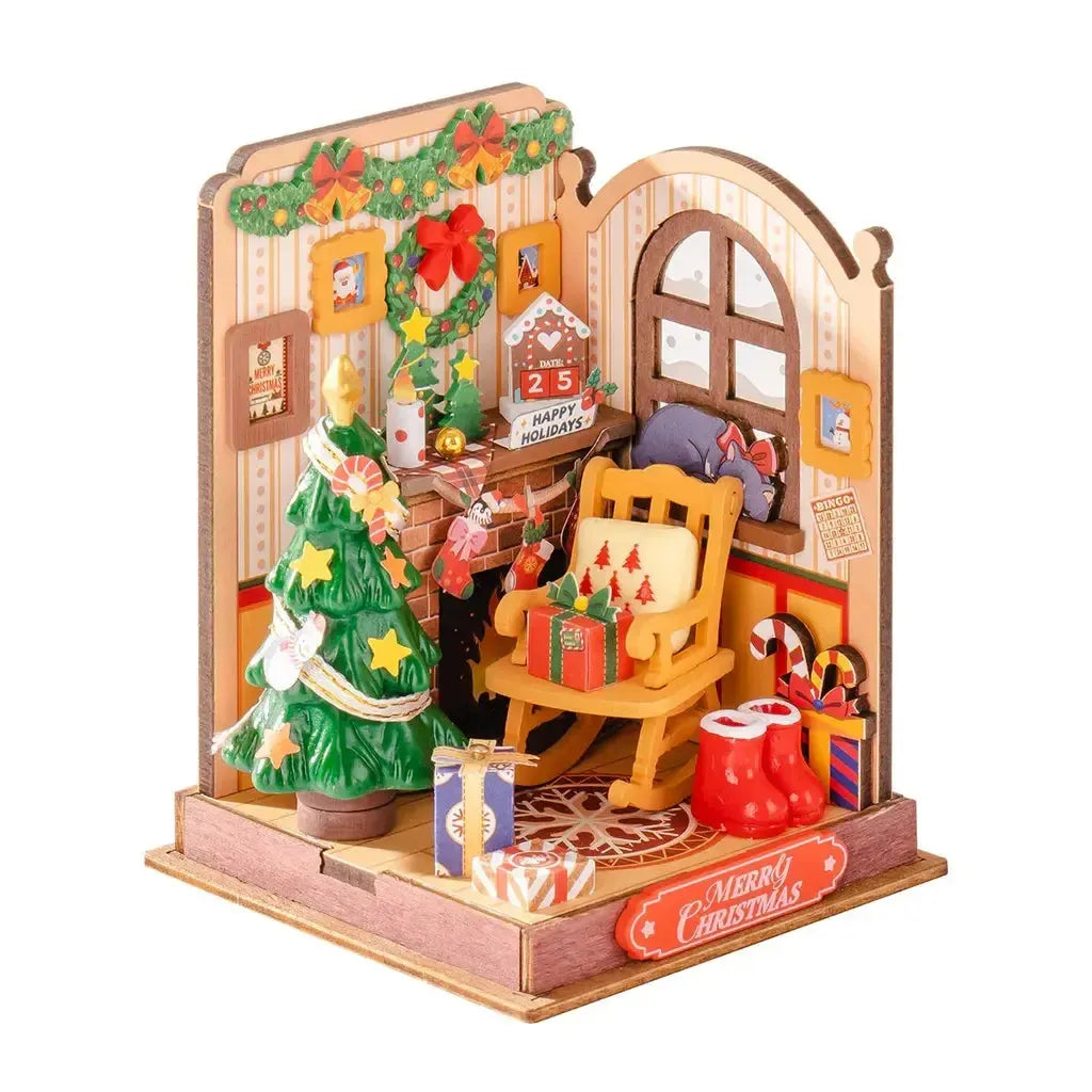 Jul ved Peisen | Christmas Fireplace-Robotime-Kvalitetstid AS