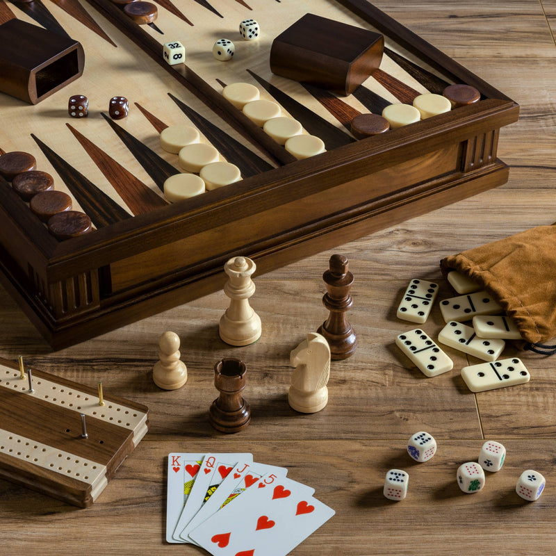 Chess 7-in-1 Heirloom Edition includes cards, dice & more-Sjakk-WS Game Company-Kvalitetstid AS