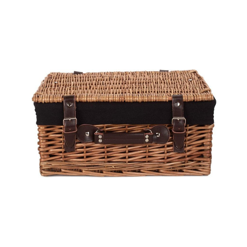 16" dobbeltvevd kurv med sort innredning-Piknikkurver-Willow Direct-Kvalitetstid AS