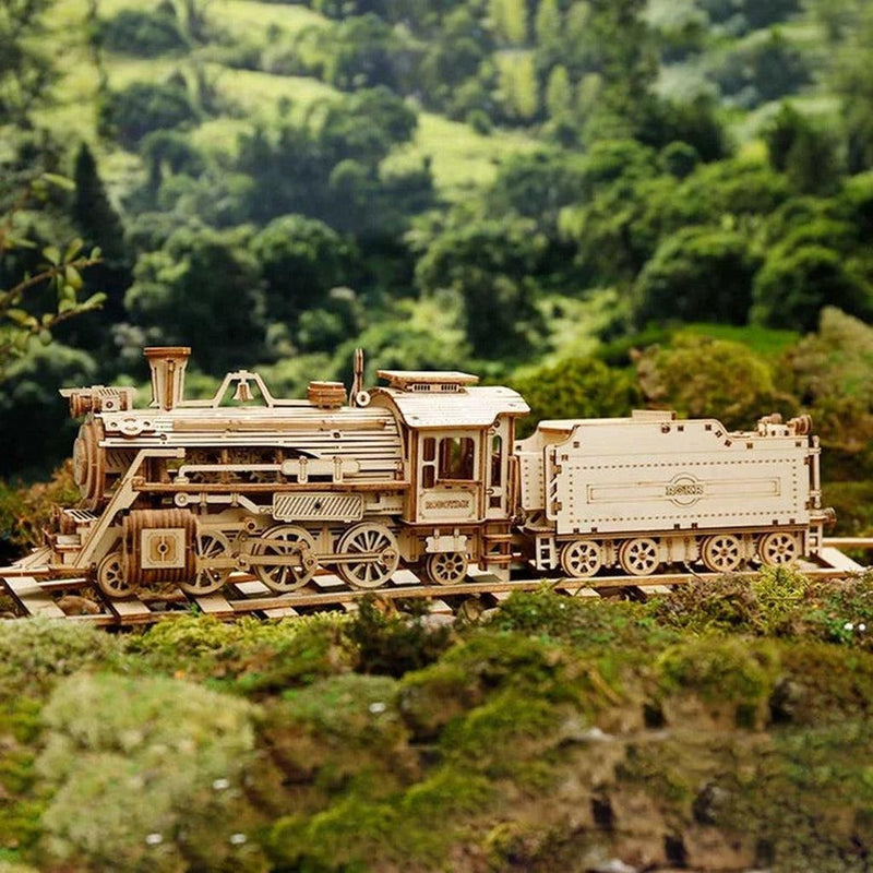 Prime Steam Express | Damplokmotiv-Byggesett - mekaniske-Robotime-Kvalitetstid AS