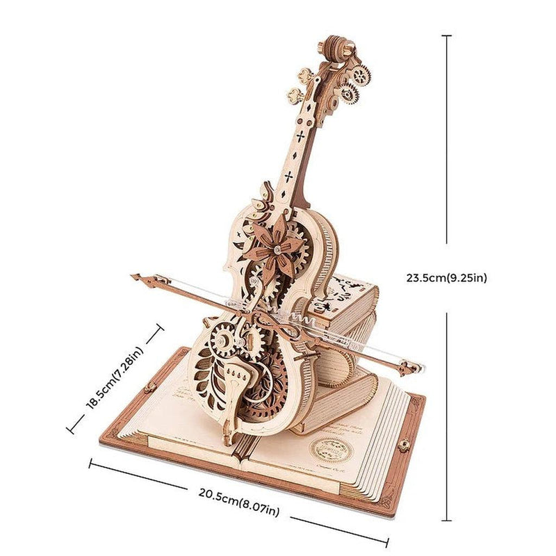 Magic cello | Cello-Byggesett - mekaniske-Robotime-Kvalitetstid AS