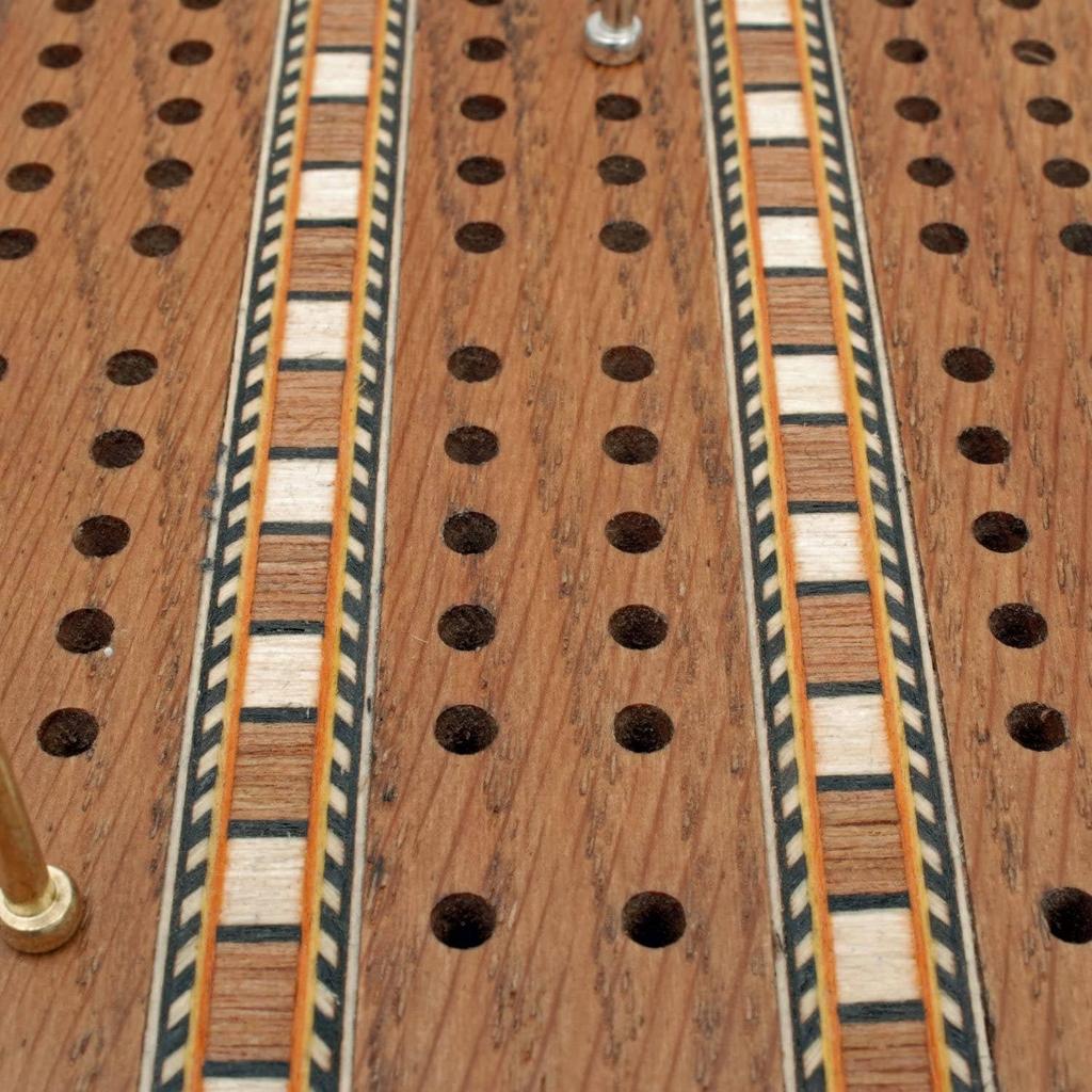 Cribbage i massiv eik – eksklusivt 3-spors sett | WE Games | Wood Expressions