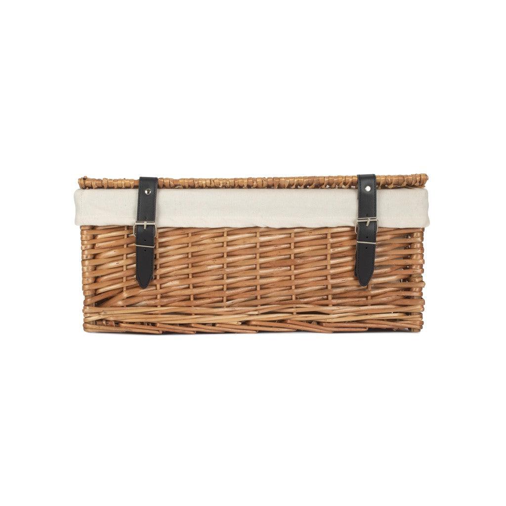 18" dobbeltvevd kurv med hvit innredning-Piknikkurver-Willow Direct-Kvalitetstid AS