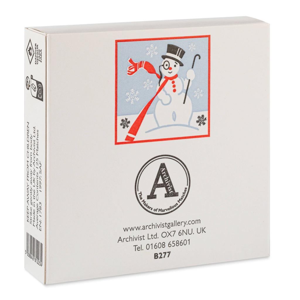 Kvadratisk Snømann Safety Matches Med Jul Motiv Eksklusivt Kvalitets Tennsett Til Hjem Og Gave-Archivist Gallery | Europe-Kvalitetstid AS
