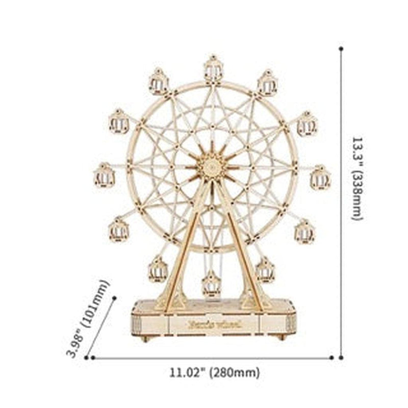 Ferris Wheel | Pariserhjul med musikkboks-Byggesett - mekaniske-Robotime-Kvalitetstid AS