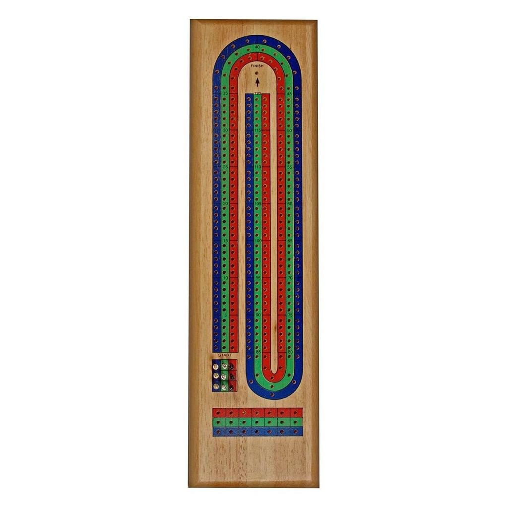 Cribbage i tre – klassisk 3-spors brett | WE Games | Wood Expressions